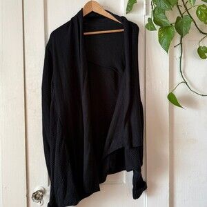 Women's Black Open Front Sweater size 2xl